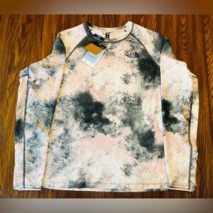The North Face Fd Pro 160 Crew Base Layer Pink Moss Faded Dye Camo -Women Sz 2X